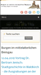 Mobile Screenshot of breisgau-burgen.de